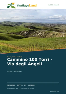 Copertina della guida Cammino 100 Torri - Via degli Angeli