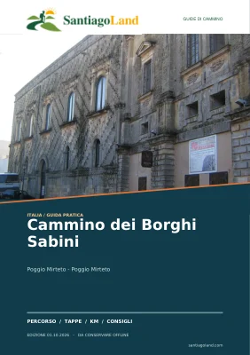 Copertina della guida Cammino dei Borghi Sabini