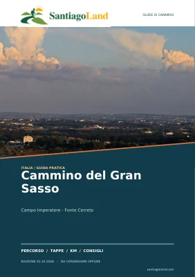 Copertina della guida Cammino del Gran Sasso