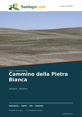 Copertina della guida Cammino della Pietra Bianca