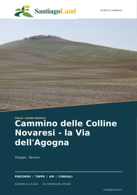 Copertina della guida Cammino delle Colline Novaresi - la Via dell'Agogna