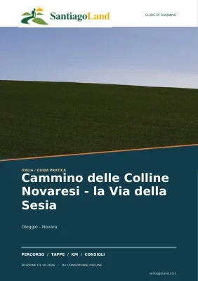 Copertina della guida Cammino delle Colline Novaresi - la Via della Sesia