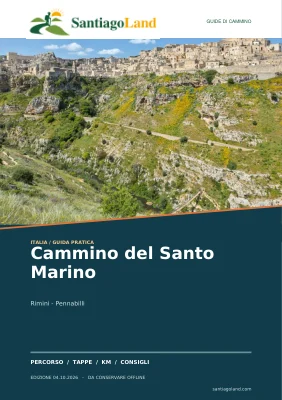 Copertina della guida Cammino del Santo Marino