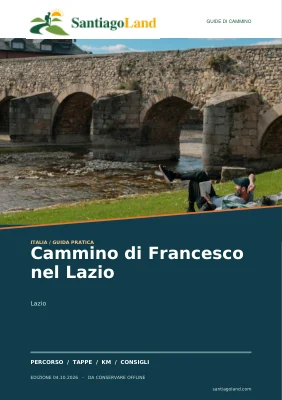 Copertina della guida Cammino di Francesco nel Lazio