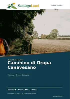 Copertina della guida Cammino di Oropa Canavesano
