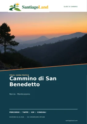 Copertina della guida Cammino di San Benedetto
