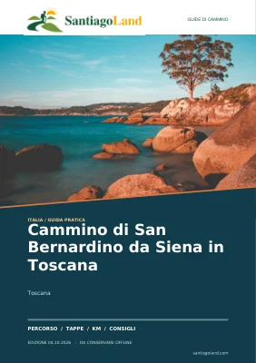 Copertina della guida Cammino di San Bernardino da Siena in Toscana