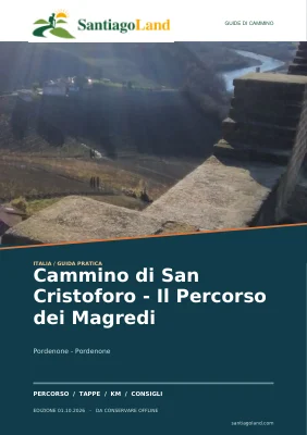 Copertina della guida Cammino di San Cristoforo - Il Percorso dei Magredi