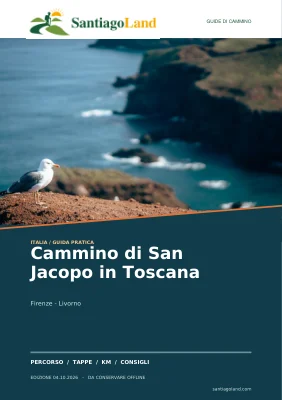 Copertina della guida Cammino di San Jacopo in Toscana