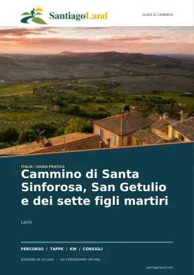 Copertina della guida Cammino di Santa Sinforosa, San Getulio e dei sette figli martiri