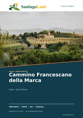Copertina della guida Cammino Francescano della Marca