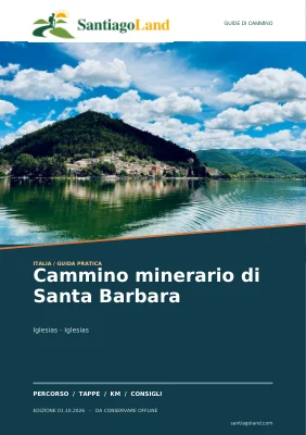 Copertina della guida Cammino minerario di Santa Barbara