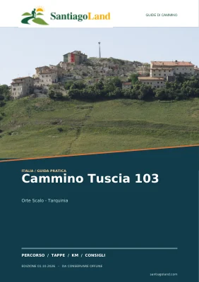 Copertina della guida Cammino Tuscia 103