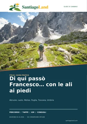 Copertina della guida Di qui passò Francesco… con le ali ai piedi