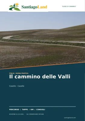 Copertina della guida Il cammino delle Valli