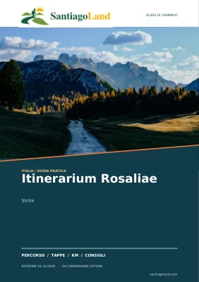 Copertina della guida Itinerarium Rosaliae