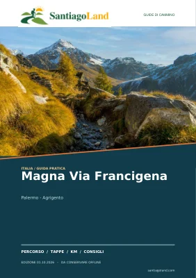 Copertina della guida Magna Via Francigena
