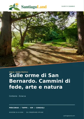 Copertina della guida Sulle orme di San Bernardo. Cammini di fede, arte e natura