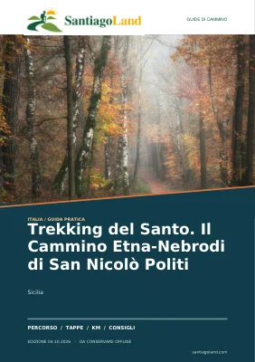 Copertina della guida Trekking del Santo. Il Cammino Etna-Nebrodi di San Nicolò Politi