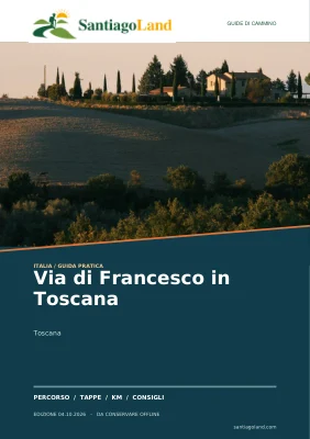 Copertina della guida Via di Francesco in Toscana