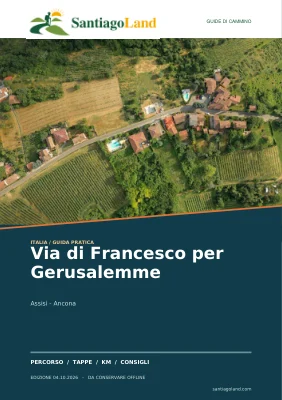 Copertina della guida Via di Francesco per Gerusalemme