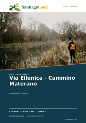 Copertina della guida Via Ellenica - Cammino Materano