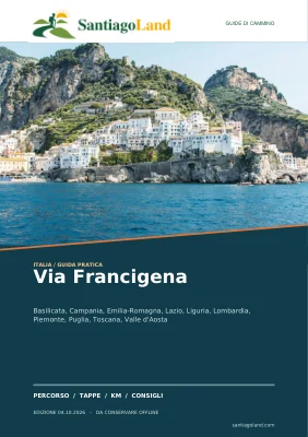 Copertina della guida Via Francigena
