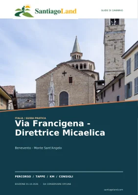 Copertina della guida Via Francigena - Direttrice Micaelica
