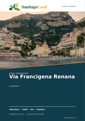 Copertina della guida Via Francigena Renana