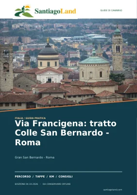 Copertina della guida Via Francigena: tratto Colle San Bernardo - Roma