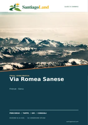 Copertina della guida Via Romea Sanese