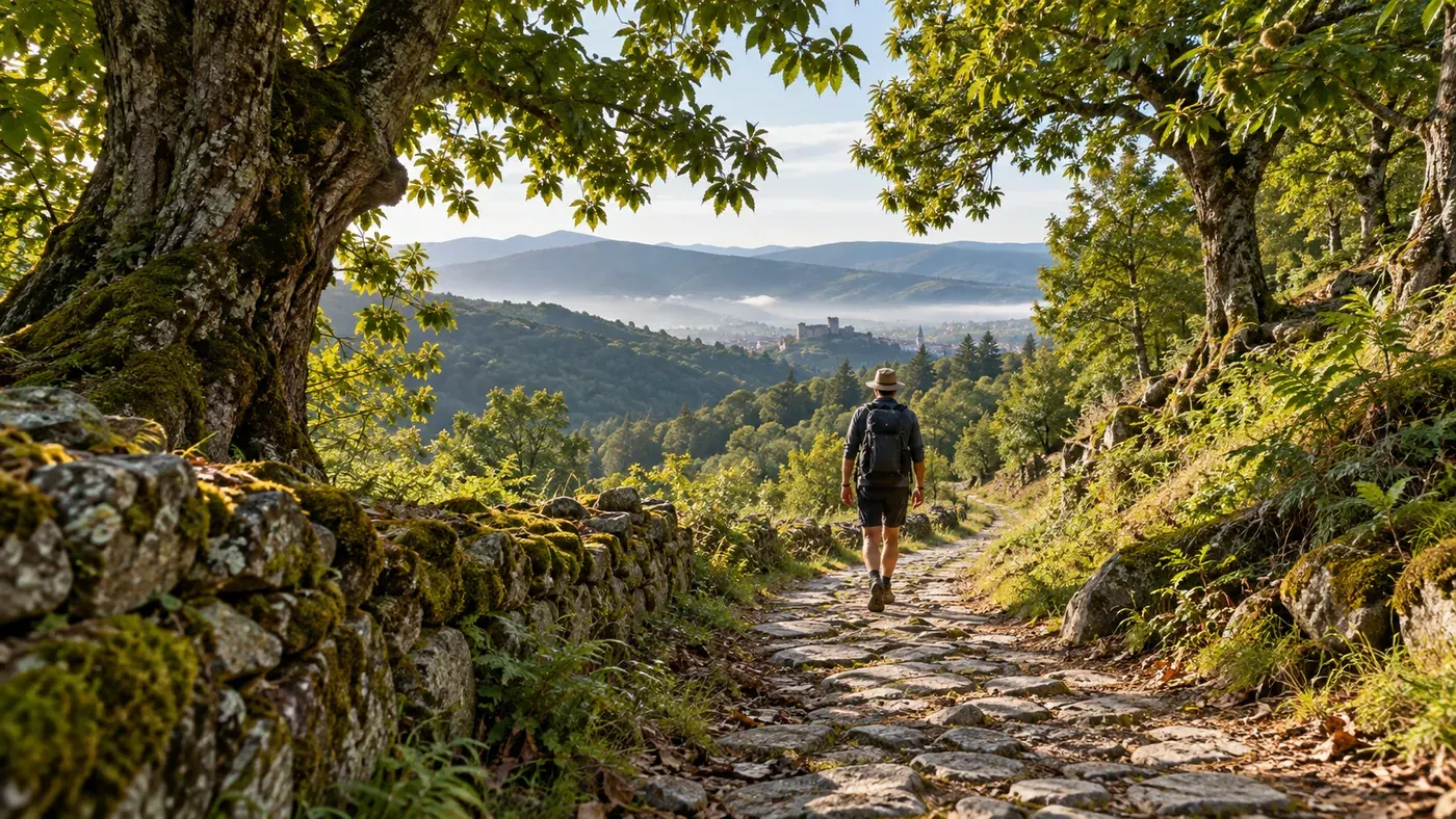 Paesaggio illustrativo del Cammino Francese